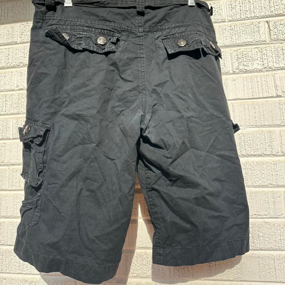 Blue Rag Y2K Baggy Cargo Black Shorts - Picture 2 of 3